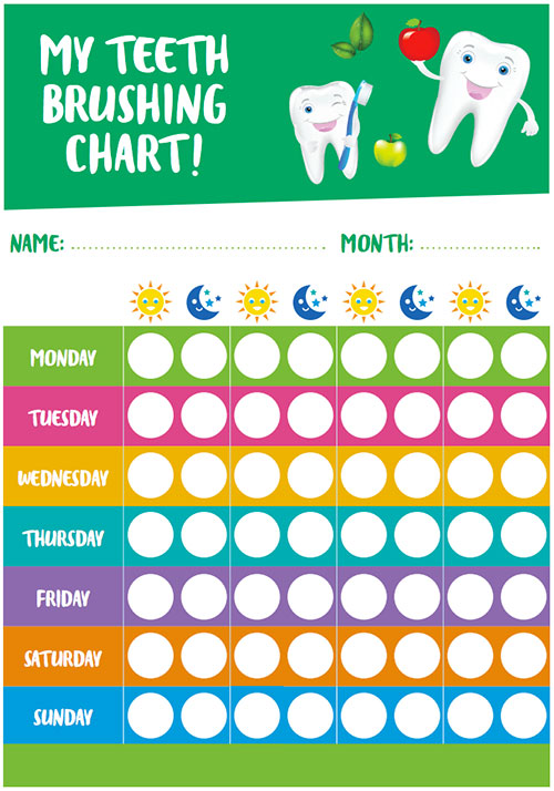 Printable Tooth Brushing Chart That Are Irresistible Tristan Website